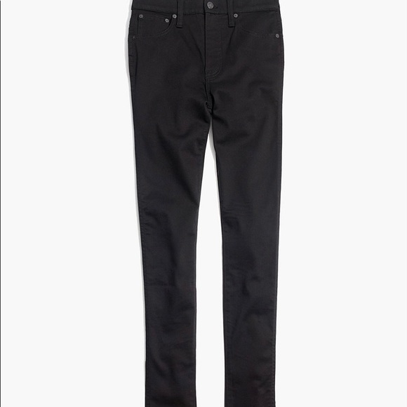 Madewell 10" High Rise Skinny Black Pants - size 29 - Picture 2 of 4